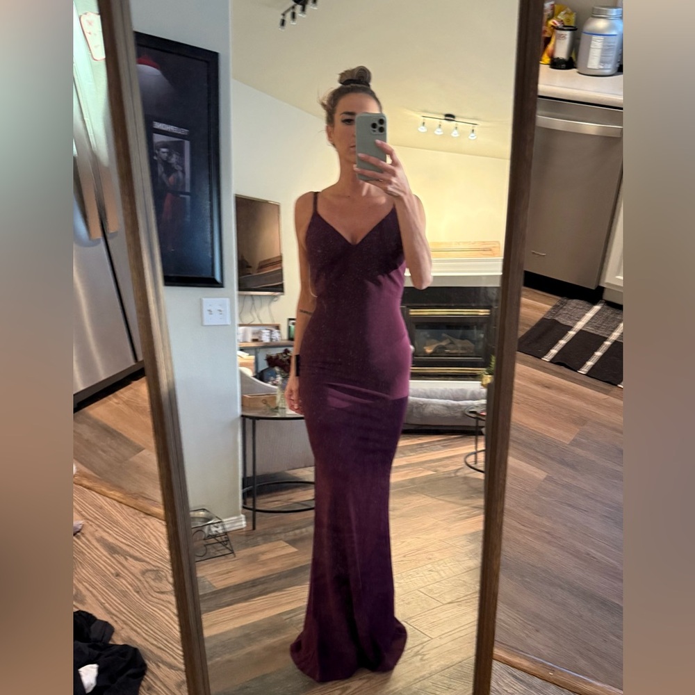 Lulu's Deep Purple Prom Dress